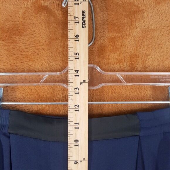 JONATHAN SIMKHAI Womens Pants Size 2 Blue Pull On Slim Leg Gathered Tie Ankle - Picture 6 of 10